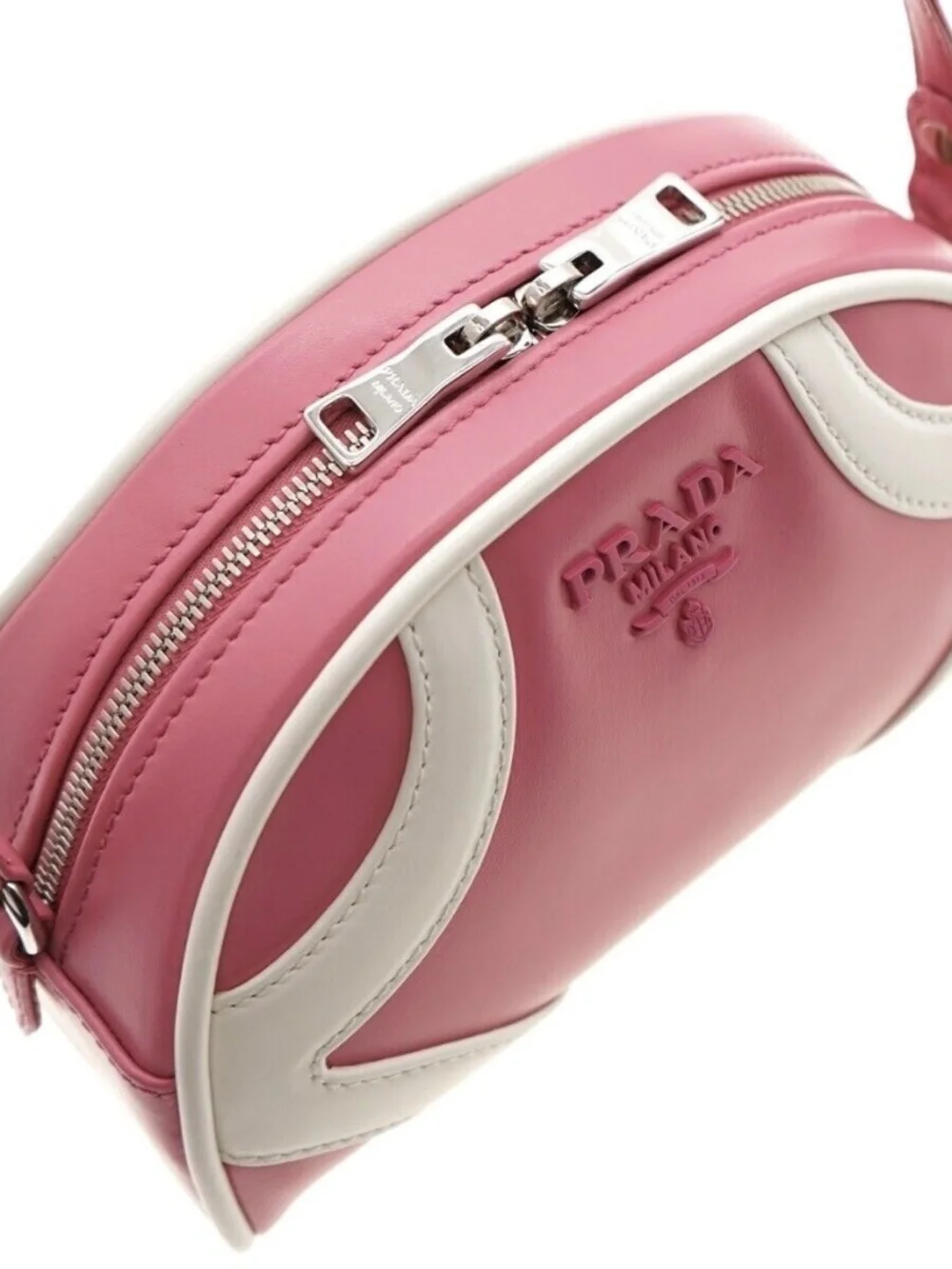 Prada Crossbody Bag Pink Leather 1BH140 New